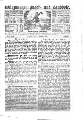 Würzburger Stadt- und Landbote Samstag 5. Dezember 1863