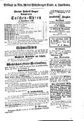 Würzburger Stadt- und Landbote Samstag 5. Dezember 1863