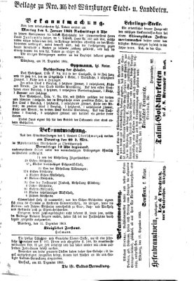 Würzburger Stadt- und Landbote Mittwoch 23. Dezember 1863