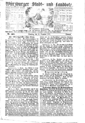 Würzburger Stadt- und Landbote Dienstag 29. Dezember 1863