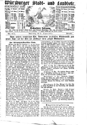 Würzburger Stadt- und Landbote Donnerstag 31. Dezember 1863