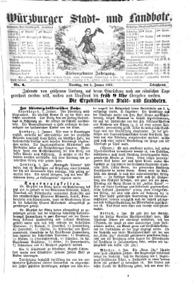 Würzburger Stadt- und Landbote Dienstag 5. Januar 1864