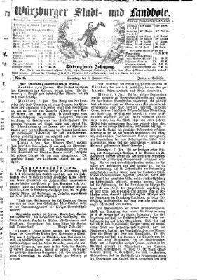 Würzburger Stadt- und Landbote Samstag 9. Januar 1864