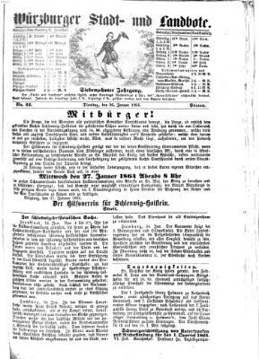 Würzburger Stadt- und Landbote Dienstag 26. Januar 1864