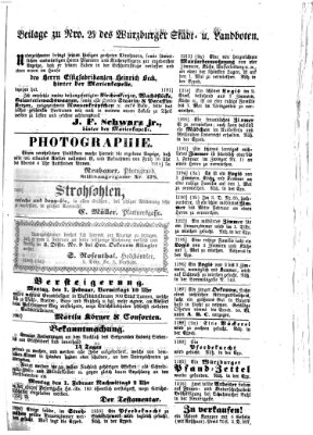 Würzburger Stadt- und Landbote Freitag 29. Januar 1864