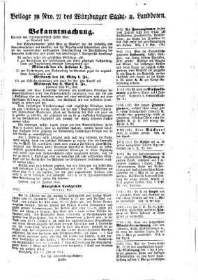 Würzburger Stadt- und Landbote Montag 1. Februar 1864