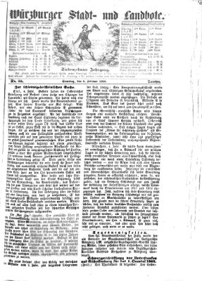 Würzburger Stadt- und Landbote Samstag 6. Februar 1864