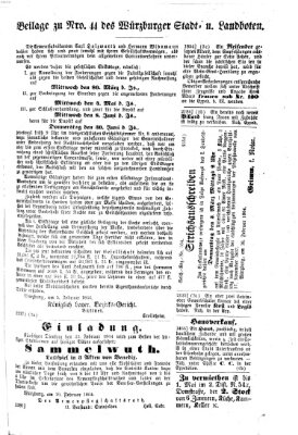 Würzburger Stadt- und Landbote Samstag 20. Februar 1864