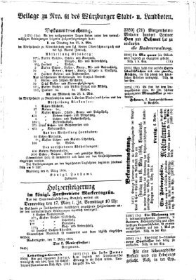 Würzburger Stadt- und Landbote Freitag 11. März 1864