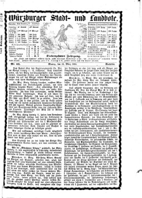 Würzburger Stadt- und Landbote Montag 14. März 1864