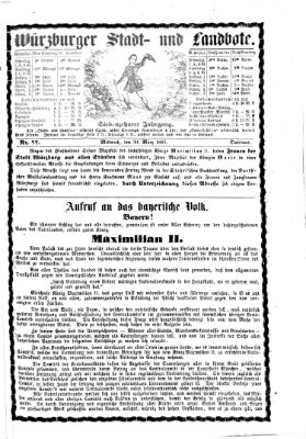 Würzburger Stadt- und Landbote Mittwoch 30. März 1864