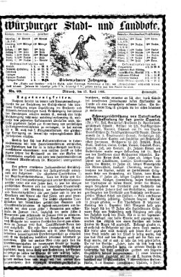Würzburger Stadt- und Landbote Mittwoch 13. April 1864