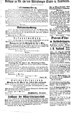 Würzburger Stadt- und Landbote Donnerstag 19. Mai 1864