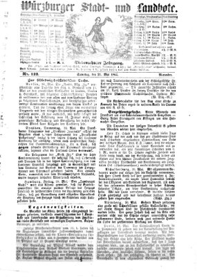 Würzburger Stadt- und Landbote Samstag 21. Mai 1864