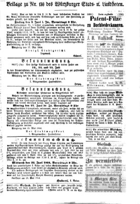 Würzburger Stadt- und Landbote Mittwoch 1. Juni 1864