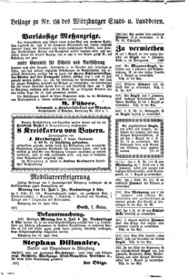 Würzburger Stadt- und Landbote Freitag 1. Juli 1864