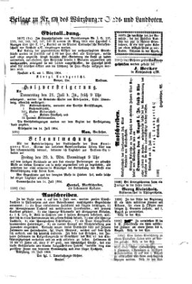 Würzburger Stadt- und Landbote Montag 18. Juli 1864