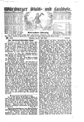 Würzburger Stadt- und Landbote Samstag 23. Juli 1864