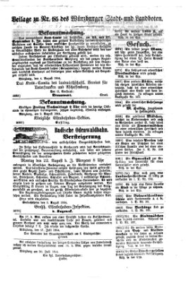 Würzburger Stadt- und Landbote Donnerstag 4. August 1864