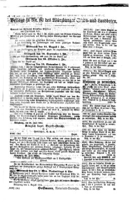 Würzburger Stadt- und Landbote Samstag 6. August 1864