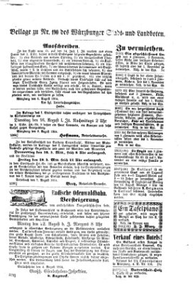 Würzburger Stadt- und Landbote Mittwoch 10. August 1864