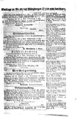 Würzburger Stadt- und Landbote Freitag 12. August 1864