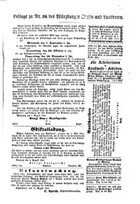 Würzburger Stadt- und Landbote Mittwoch 17. August 1864