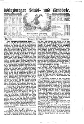 Würzburger Stadt- und Landbote Montag 22. August 1864