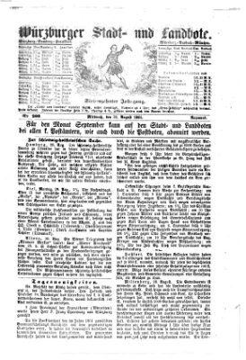 Würzburger Stadt- und Landbote Mittwoch 31. August 1864