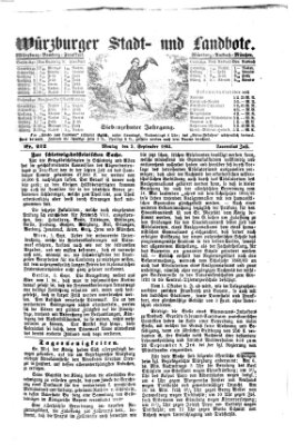 Würzburger Stadt- und Landbote Montag 5. September 1864