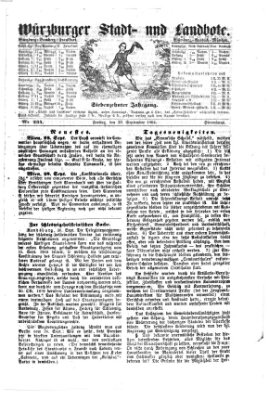 Würzburger Stadt- und Landbote Freitag 30. September 1864