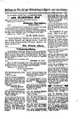 Würzburger Stadt- und Landbote Dienstag 4. Oktober 1864