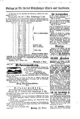 Würzburger Stadt- und Landbote Mittwoch 5. Oktober 1864