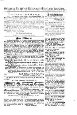 Würzburger Stadt- und Landbote Freitag 7. Oktober 1864