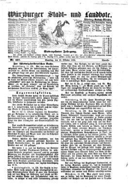 Würzburger Stadt- und Landbote Samstag 15. Oktober 1864