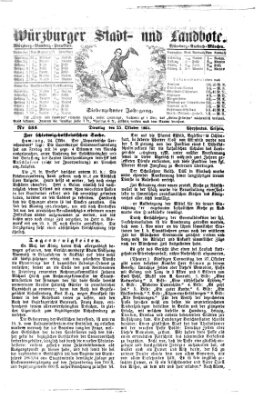 Würzburger Stadt- und Landbote Dienstag 25. Oktober 1864