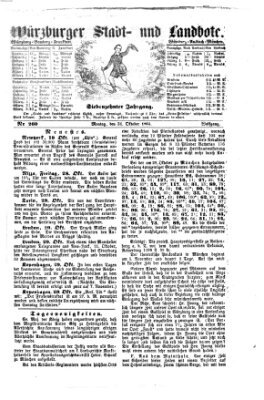 Würzburger Stadt- und Landbote Montag 31. Oktober 1864