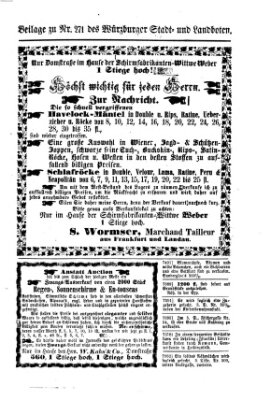 Würzburger Stadt- und Landbote Samstag 12. November 1864