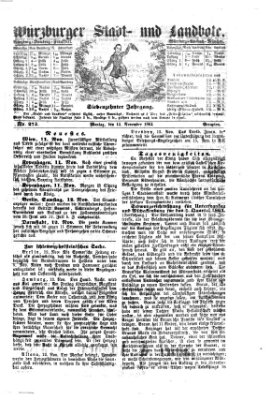 Würzburger Stadt- und Landbote Montag 14. November 1864