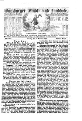 Würzburger Stadt- und Landbote Dienstag 15. November 1864