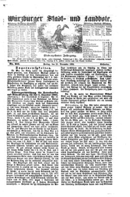 Würzburger Stadt- und Landbote Freitag 25. November 1864