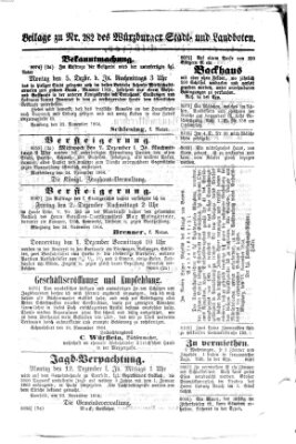 Würzburger Stadt- und Landbote Freitag 25. November 1864