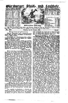 Würzburger Stadt- und Landbote Samstag 26. November 1864