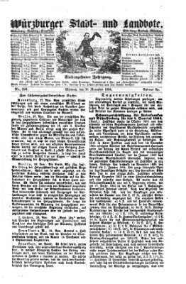 Würzburger Stadt- und Landbote Mittwoch 30. November 1864