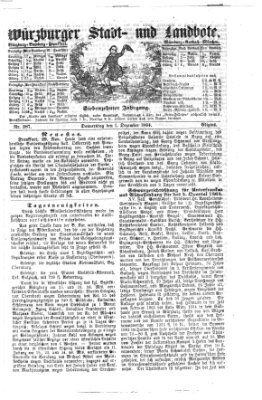 Würzburger Stadt- und Landbote Donnerstag 1. Dezember 1864