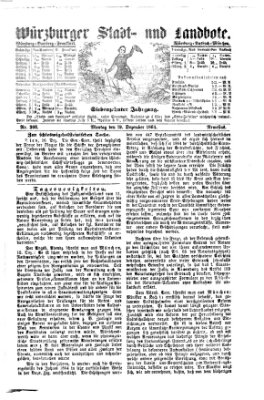 Würzburger Stadt- und Landbote Montag 19. Dezember 1864