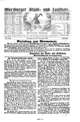 Würzburger Stadt- und Landbote Dienstag 20. Dezember 1864