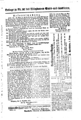 Würzburger Stadt- und Landbote Samstag 24. Dezember 1864