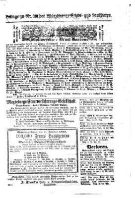 Würzburger Stadt- und Landbote Mittwoch 28. Dezember 1864