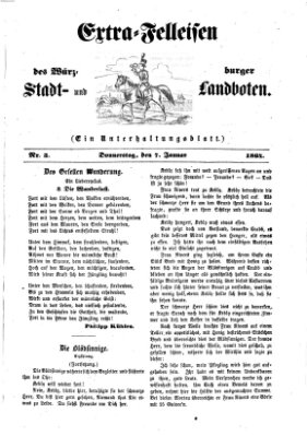 Extra-Felleisen (Würzburger Stadt- und Landbote) Donnerstag 7. Januar 1864